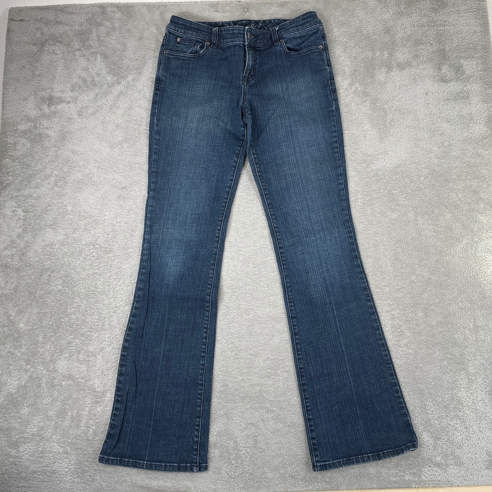 The Limited 917 Jeans Womens 10L Blue Bootcut Denim Stretch Y2K Long Tall